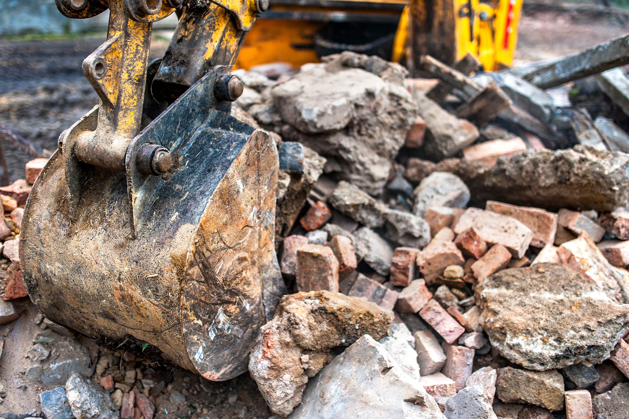 Image of a demolition in Plymouth